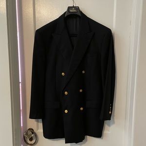 Brooks Brothers Navy Double Breasted Blazer